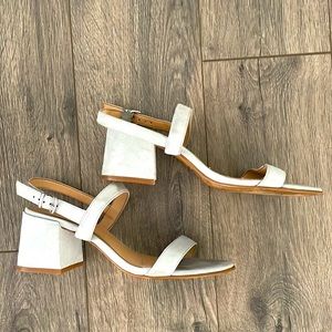 GB Baby Blue Heel Sandals, Size 7.5